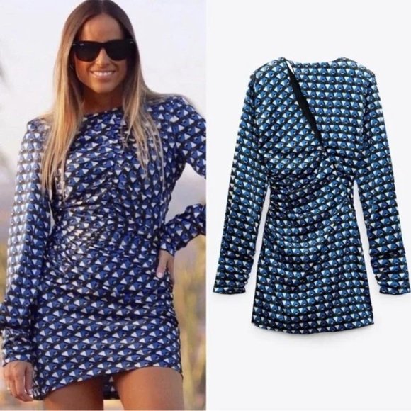 Zara Dresses & Skirts - Zara Asymmetrical Long Sleeve Dress